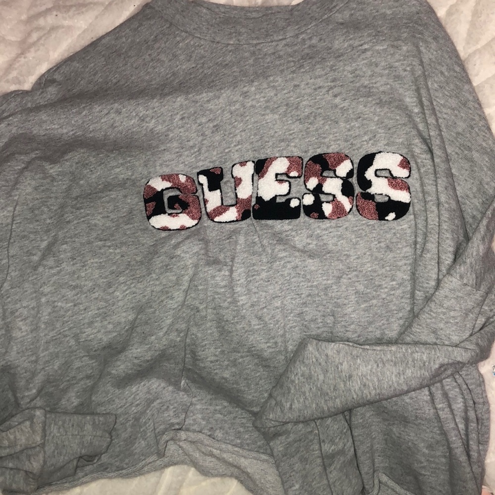 Guess Camouflage Grey crewneck